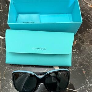 Tiffany & Co. Black Sunglasses with Tiffany Blue Case